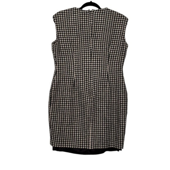 Vintage Dei Tre Made in Italy for Neiman Marcus Houndstooth Sleeveless Dress - Picture 2 of 11